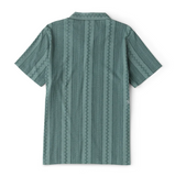ROARK - BLESS UP TRAIL BUTTON UP SHIRT - Sage Green Stripe