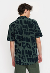 RVLT - TERRY SHORT-SLEEVED CUBAN SHIRT / 3185 - Dustgreen