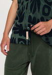 RVLT - TERRY SHORT-SLEEVED CUBAN SHIRT / 3185 - Dustgreen
