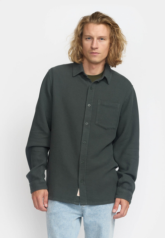 REVOLUTION - LOOSE SHIRT / 3187 - DarkGrey