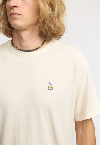 REVOLUTION - APPLICATION T-SHIRT / 1418 FIS - OffWhite-Melange