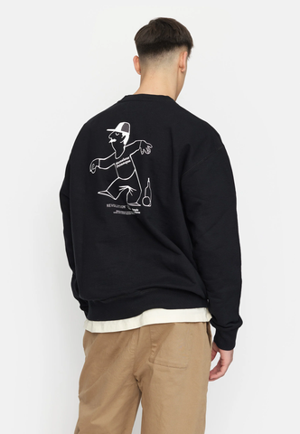 REVOLUTION - PRINTED CREWNECK / 2786 PET - Black