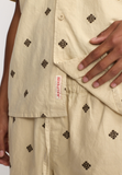 REVOLUTION - LINEN SHORTS / 4075 - OffWhite