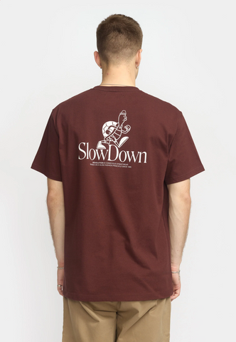REVOLUTION - PRINTED T-SHIRT / 1423 SLO - Burgundy
