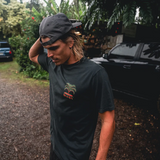 ROARK - MOTO PALM PREMIUM TEE - Washed Black