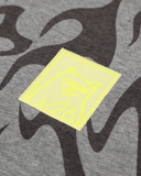 LAKAI X RIPNDIP - BLACK FLAME ZIPPER HOODIE - Grey