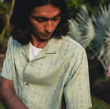 ROARK - GONZO SHORT SLEEVE BUTTON UP SHIRT - Dusty Green