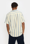REVOLUTION - Short-sleeved Cuban Shirt / 3163 - Blue