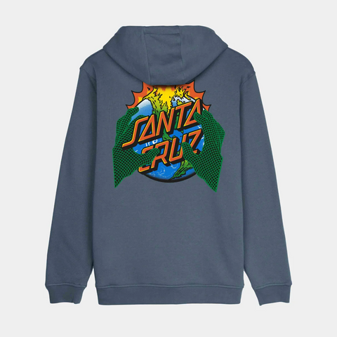 SANTA CRUZ - KENDALL END OF THE DOT HOODIE - Storm Grey