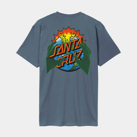 SANTA CRUZ - KENDALL END OF THE DOT T-SHIRT - Storm Grey