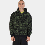 SANTA CRUZ - PUNK WEB ZIP HOODIE - Black / Green Web