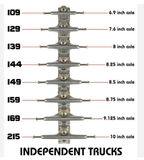 Independent Trucks - Hollow Andrew Reynolds Mid Block Silver Mid - (Pair)