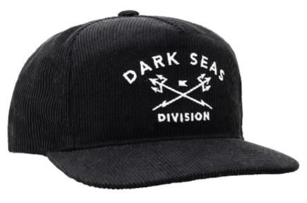 DARK SEAS - TRIDENTS CORDUROY HAT - BLACK