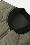 BRIXTON - BUILDERS ABRAHAM REVERSIBLE VEST -  Black/Olive Surplus