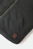 BRIXTON - BUILDERS ABRAHAM REVERSIBLE VEST -  Black/Olive Surplus