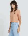 VOLCOM - DIAL T-SHIRT - SAND BROWN