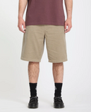 VOLCOM - FREAZY LOOSE 22" ELASTICATED WAIST SHORT - Light Khaki
