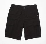 VOLCOM - STRANGE TRIPPER 22 CARGO SHORT - Black