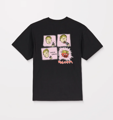 VOLCOM - CHOMP CHOMP T-SHIRT - Black