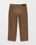 VOLCOM - BILLOW TAPERED CORDUROY TROUSERS - Ermine