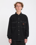 VOLCOM - LEVELSTONE SHIRT - Black/White