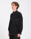 VOLCOM - LEVELSTONE SHIRT - Black/White