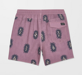 VOLCOM - PSYCHE COTTON TRUNK 17" BOARDSHORT - Stone Rose