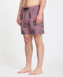 VOLCOM - PSYCHE COTTON TRUNK 17" BOARDSHORT - Stone Rose