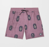 VOLCOM - PSYCHE COTTON TRUNK 17" BOARDSHORT - Stone Rose