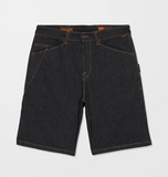 VOLCOM - WORK DIALED 22" SHORT - Black Stripe