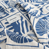 DEDICATED - SHIRT TORUP OCEAN SQUARES OAT - White