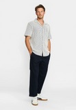 REVOLUTION - SHORT-SLEEVED CUBAN SHIRT 3234 - OffWhite