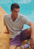 REVOLUTION - SHORT-SLEEVED CUBAN SHIRT 3234 - OffWhite
