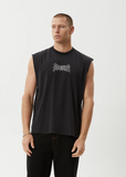 AFENDS - MENTAL SLEEVELESS TEE - Stone Black