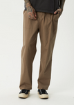 AFENDS - GLIDER PLEATED PANT - Fossil