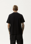 AFENDS - FLAME RETRO TEE - Black