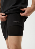AFENDS - KETTLE ISH PERFORMANCE SHORT 18 - Black