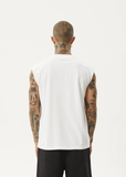 AFENDS - REPEAT SLEEVELESS TEE - White