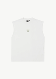 AFENDS - REPEAT SLEEVELESS TEE - White