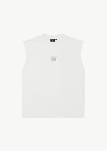 AFENDS - REPEAT SLEEVELESS TEE - White