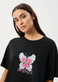 AFENDS - BUTTERFLUER OVERSIZED TEE - Black