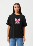 AFENDS - BUTTERFLUER OVERSIZED TEE - Black