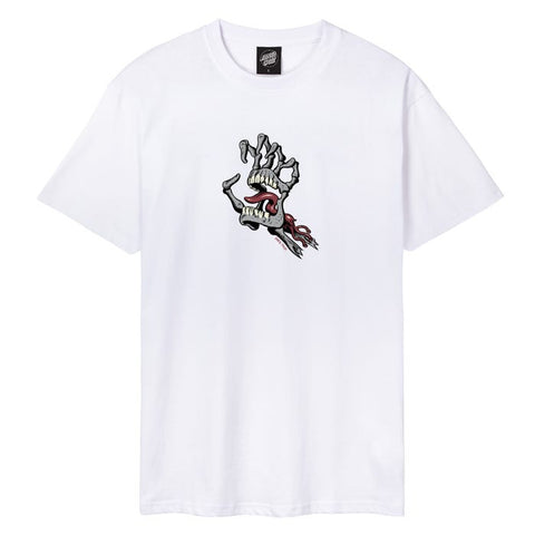 SANTA CRUZ - Bone Hand Cruz Front T-Shirt - White