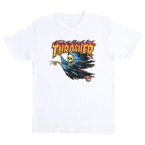 Thrasher X Santa Cruz O'Brien Reaper T-Shirt - White