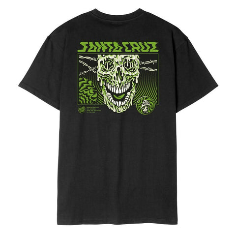 SANTA CRUZ - Toxic Skull T-Shirt - BLACK