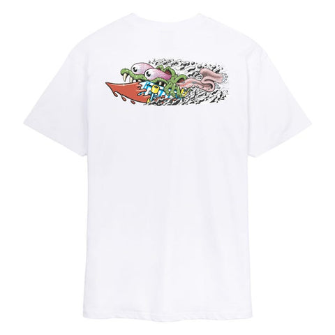 SANTA CRUZ Meek Concrete Slasher Tee- White