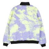 SANTA CRUZ Womens Astra Sherpa Fleece Jacket - Purple/Yellow TieDye