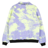 SANTA CRUZ Womens Astra Sherpa Fleece Jacket - Purple/Yellow TieDye