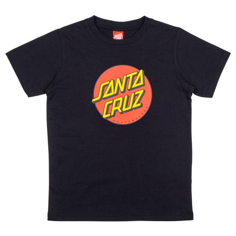 SANTA CRUZ - Youth Classic Dot T-Shirt - Black