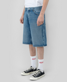 BEYOND MEDALS - JEANS SHORTS - Denim Blue